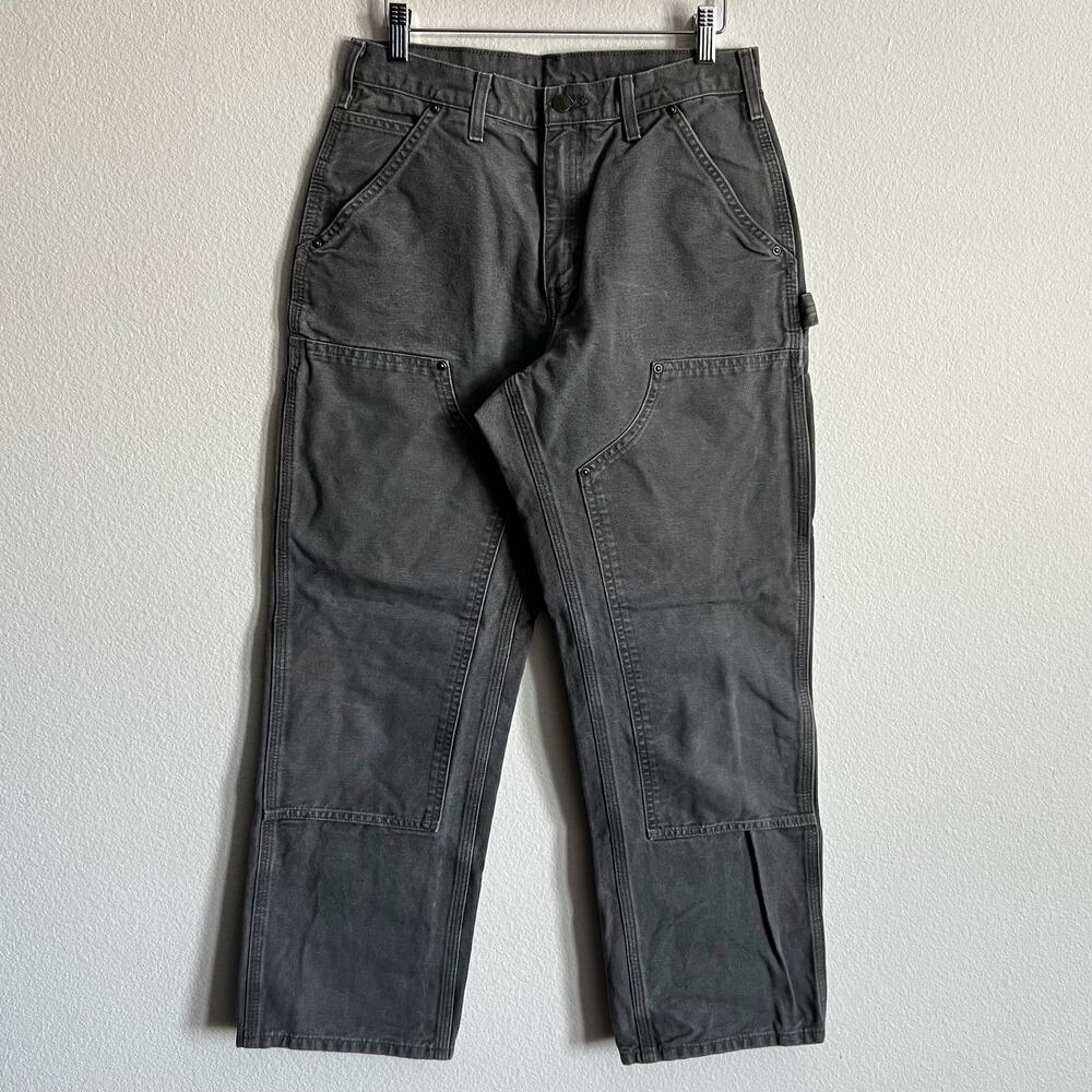 Carhartt B136 GVL gray double knee work wear carpenter pants